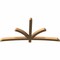 Ekena Millwork Davenport Timber Gable Bracket, Western Red Cedar, 84"W x 42"H x 3 1/2"D x 3 1/2"F, 12/12 Pitch GBW084X42X0404DAV00SWR - alternate 2